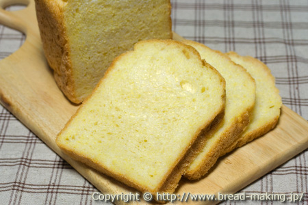 「コーンミール食パン」の出来上がりイメージ写真